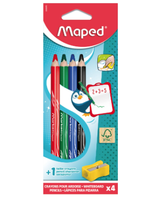 Maped Dry-Erasable Wooden Board Pencils